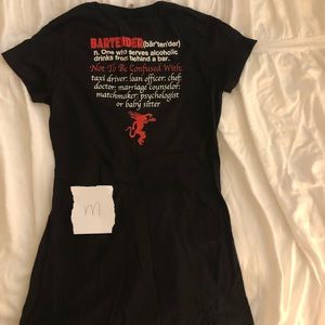 Fireball bartender tee black